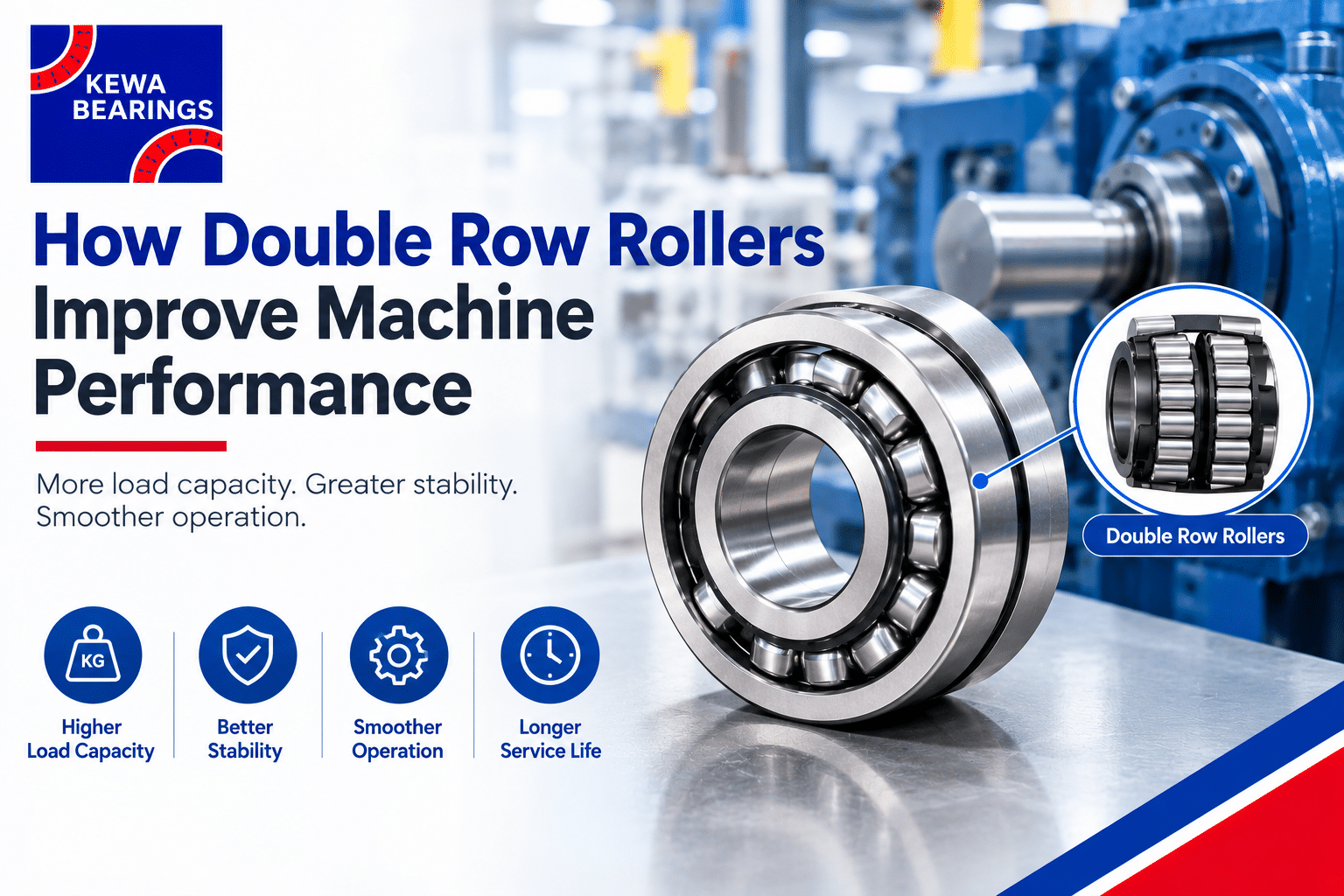 How Double Row Rollers Improve Machine Performance