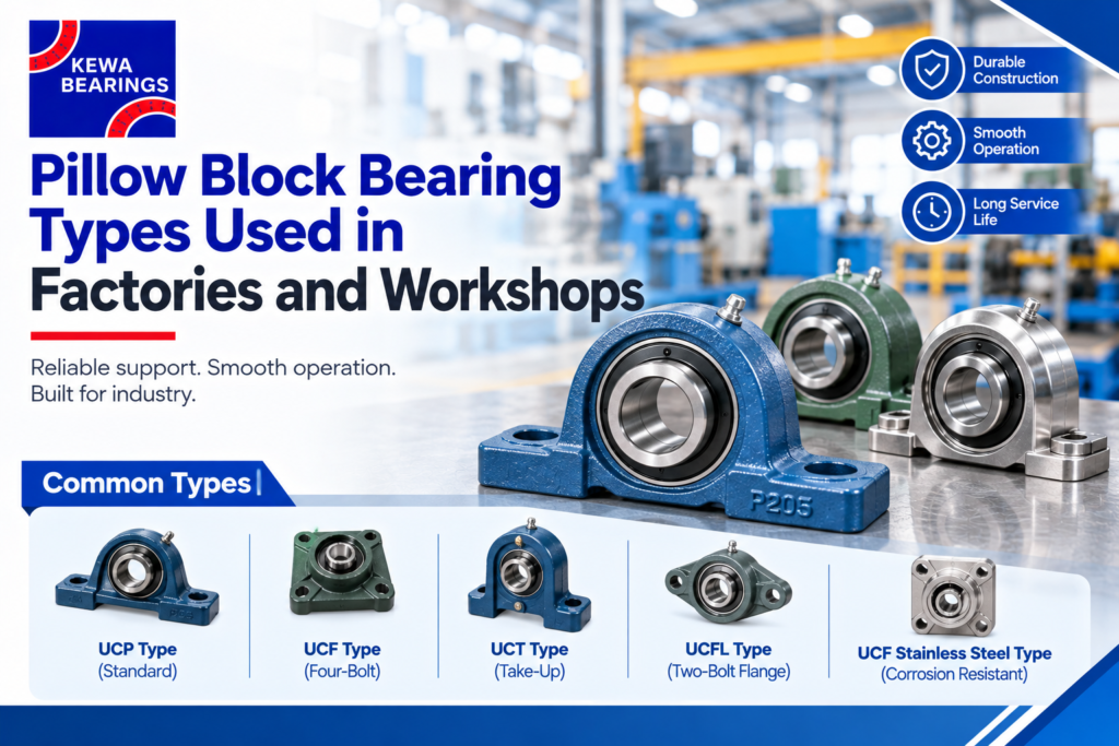 Pillow Block Bearing Types Used in Factories and Workshops